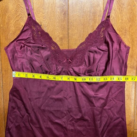 VTG Maidenform Women Slip Dress Sz 38 Babydoll Chemise Cami Coquette Whimsigoth - Picture 12 of 12